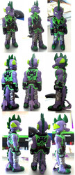 Size: 700x1622 | Tagged: safe, artist:pia-sama, spike, anthro, g4, sculpture