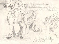 Size: 3612x2688 | Tagged: safe, artist:the_fallen_dragon, rarity, spike, human, g4, sketch, traditional art