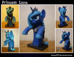 Size: 1400x1080 | Tagged: safe, artist:tomazii7, princess luna, g4, craft, s1 luna, sculpture