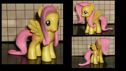 Size: 1200x680 | Tagged: safe, artist:madame-fluttershy, fluttershy, g4, brushable, customized toy, irl, photo, toy