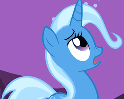 Size: 900x720 | Tagged: safe, screencap, trixie, pony, unicorn, boast busters, g4, female, looking up, mare, night, nose wrinkle, open mouth, reaction image, sky, solo