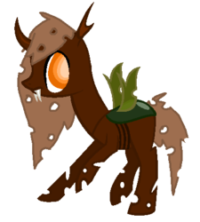 Size: 404x449 | Tagged: safe, artist:rainbowsxarexcool, oc, oc only, changeling, brown changeling, simple background, solo, transparent background, vector
