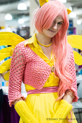 Size: 2994x4491 | Tagged: safe, fluttershy, human, g4, clothes, cosplay, half sweater, irl, irl human, photo, solo, sweatershy