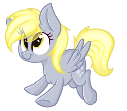 Size: 3502x3050 | Tagged: safe, artist:shyshyoctavia, derpy hooves, pegasus, pony, g4, chest fluff, cute, derpabetes, female, heart, heart eyes, mare, solo, wingding eyes