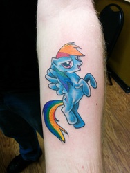 Size: 2448x3264 | Tagged: safe, rainbow dash, human, g4, body modification, irl, photo, tattoo