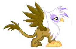Size: 2756x1796 | Tagged: safe, artist:knight-of-bacon, gilda, griffon, g4, female, simple background, solo, spread wings, transparent background