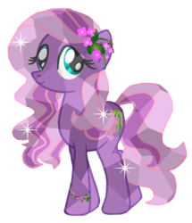 Size: 786x912 | Tagged: safe, artist:lovableponies, wysteria, crystal pony, pony, g3, g4, crystal empire, crystallized, cute, female, g3 to g4, generation leap, simple background, solo, transparent background, vector