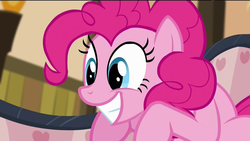 Size: 1920x1080 | Tagged: safe, edit, screencap, pinkie pie, g4, pinkie apple pie, female, happy, solo