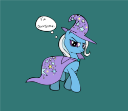 Size: 1225x1063 | Tagged: safe, artist:swiftmelody, trixie, pony, unicorn, g4, female, mare, solo, thought bubble