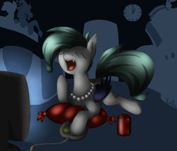 Size: 965x827 | Tagged: safe, artist:evka-isharma, oc, oc only, oc:grey mouse, bat pony, pony, solo