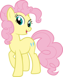 Size: 806x990 | Tagged: safe, artist:blah23z, fluttershy, pinkie pie, g4, female, fusion, palette swap, recolor, simple background, solo, transparent background, vector