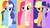 Size: 1024x576 | Tagged: safe, artist:blah23z, applejack, fluttershy, pinkie pie, rainbow dash, rarity, twilight sparkle, g4, magical mystery cure, my little pony: friendship is magic, mane six, minimalist, pinkamena diane pie, what my cutie mark is telling me