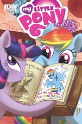 Size: 1265x1920 | Tagged: safe, artist:amy mebberson, idw, daring do, rainbow dash, twilight sparkle, g4, cover