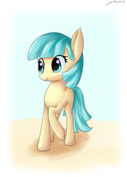 Size: 1600x2230 | Tagged: safe, artist:artoftheghostie, coco pommel, g4, female, missing accessory, solo