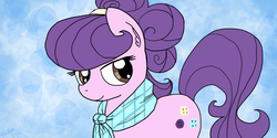 Size: 2400x1200 | Tagged: safe, artist:lordylordyringo, suri polomare, g4, rarity takes manehattan, female, solo