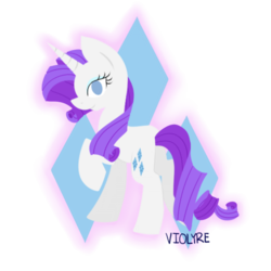 Size: 600x600 | Tagged: safe, artist:violyre, rarity, pony, unicorn, g4, female, solo