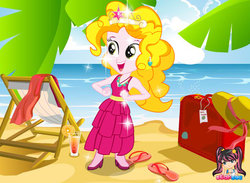Size: 750x550 | Tagged: safe, sweetie belle, equestria girls, g4, alternate hairstyle, blonde, female, recolor, solo