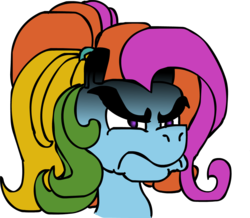 Size: 1147x1000 | Tagged: safe, artist:colossalstinker, rainbow dash, rainbow dash (g3), earth pony, pony, g3, g4, female, mare, simple background, solo, transparent background