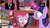 Size: 767x429 | Tagged: safe, screencap, pinkie pie, twilight sparkle, alicorn, pony, g4, pinkie apple pie, book, female, mare, meme, twilight sparkle (alicorn), youtube caption