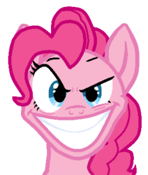 Size: 325x383 | Tagged: safe, artist:colossalstinker, pinkie pie, g4, dreamworks face, female, solo