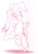 Size: 707x1000 | Tagged: safe, artist:fuzon-s, pinkie pie, smile hd, g4, female, gradient lineart, grin, looking at you, sketch, smiling, solo, traditional art, underhoof