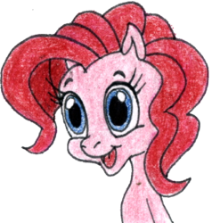 Size: 594x624 | Tagged: safe, artist:colossalstinker, pinkie pie, g3, g3.5, g4, female, solo