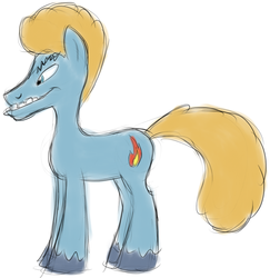 Size: 1088x1120 | Tagged: safe, artist:stinkek, earth pony, pony, beavis, beavis and butthead, male, ponified, solo