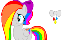 Size: 556x316 | Tagged: safe, artist:bifflecradoptables, oc, oc only, pegasus, pony, bow, solo