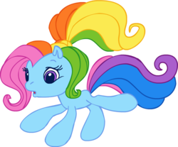 Size: 1000x828 | Tagged: safe, artist:colossalstinker, rainbow dash (g3), earth pony, pony, g3, g3.5, female, mare, simple background, solo, transparent background, vector