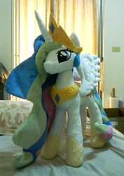 Size: 1120x1583 | Tagged: safe, artist:whitedove-creations, princess celestia, g4, irl, photo, plushie, toy