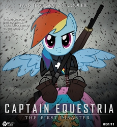 Size: 1433x1556 | Tagged: safe, artist:wolfjedisamuel, rainbow dash, g4, captain america, crossover, female, marvel, parody, solo