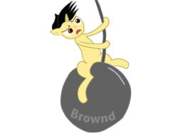 Size: 2560x1920 | Tagged: safe, artist:necro1337, oc, oc only, background pony strikes again, parody, solo, wrecking ball