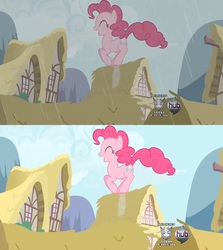 Size: 898x1008 | Tagged: safe, edit, screencap, pinkie pie, g4, adobe after effects, development, rain