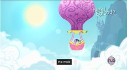 Size: 766x423 | Tagged: safe, screencap, spike, twilight sparkle, g4, hot air balloon, meme, twinkling balloon, youtube caption