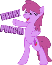 Size: 9700x12210 | Tagged: safe, artist:sirhcx, berry punch, berryshine, earth pony, pony, g4, absurd resolution, bipedal, caption, female, simple background, solo, transparent background, vector