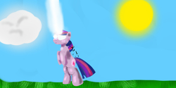 Size: 3000x1500 | Tagged: safe, artist:ryma2001, twilight sparkle, g4, female, glowing eyes, solo