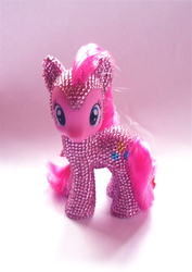 Size: 1451x2054 | Tagged: safe, artist:salemsparkler, pinkie pie, g4, brushable, customized toy, irl, photo, solo, toy