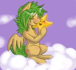 Size: 1280x1179 | Tagged: safe, artist:0nions, oc, oc only, pegasus, pony, cloud, cloudy, solo, stars