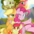 Size: 4000x4000 | Tagged: safe, artist:bloodyhellhayden, apple bloom, applejack, big macintosh, granny smith, pinkie pie, earth pony, pony, g4, pinkie apple pie, male, stallion