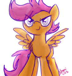 Size: 900x953 | Tagged: safe, artist:namiwami, scootaloo, g4, female, solo