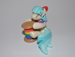Size: 812x613 | Tagged: safe, artist:blindfaith-boo, coco pommel, g4, cute, rainbow thread, sculpture