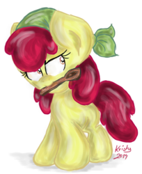 Size: 815x1000 | Tagged: safe, artist:kristysk, apple bloom, g4, female, pirate, solo