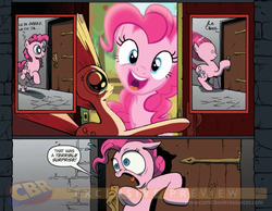 Size: 900x700 | Tagged: safe, pinkie pie, g4, my little pony: friendship is magic, pinkie apple pie, exploitable meme, meme, self ponidox, surprise door