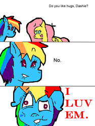 Size: 600x800 | Tagged: safe, artist:edd784, fluttershy, rainbow dash, g4, comic, meme