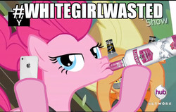 Size: 1280x813 | Tagged: safe, applejack, pinkie pie, g4, pinkie apple pie, alcohol, duckface, hashtag, iphone, meme, mike's hard lemonade, selfie, selfie olympics, smirnoff, vodka