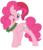 Size: 4305x5000 | Tagged: safe, artist:junkiesnewb, artist:nos-talgia, pinkie pie, g4, absurd resolution, christmas, cute, diapinkes, female, hat, santa hat, simple background, solo, transparent background, vector, wink