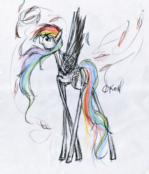 Size: 1929x2257 | Tagged: safe, artist:okendesu-006, rainbow dash, g4, female, solo