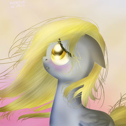 Size: 1024x1024 | Tagged: safe, artist:katedoof, derpy hooves, pegasus, pony, g4, female, mare, solo