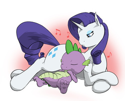 Size: 2500x2008 | Tagged: safe, artist:remenbrand, rarity, spike, g4, female, male, ship:sparity, shipping, straight