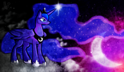 Size: 1436x846 | Tagged: safe, artist:thepipefox, princess luna, g4, female, solo